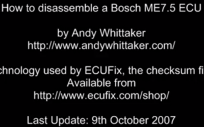 Disassembling a Bosch ME7.55 with IDA Pro